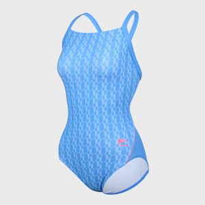 [레노마수영복] 여성 서포트 X백 원피스수영복 블루 RN-LF2F506-BU