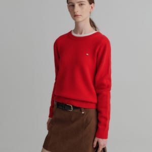 [룩캐스트] 엠마 캐시미어 라운드 넥 니트 / EMMA CASHMERE ROUND NECK KNIT_5colors LK2FFTKT204