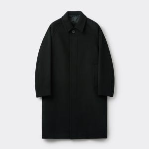 [커스텀멜로우][CUSTOMELLOW]Black Balmacaan Coat(C9CAW25611BKX)