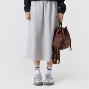 [엄브로] HBL 로얄 컬리지 우먼스 플레어 스커트 라이트 그레이(UQ322CSK92)