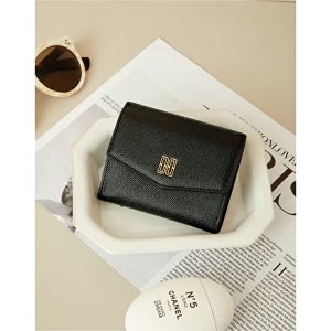 닥스 액세서리 여성 DD로고 소가죽 반지갑 WCWA4F386BK