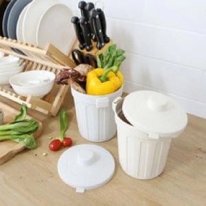 싱글라이프 냉동보관 밀폐형 미니 음식물 쓰레기통 1L