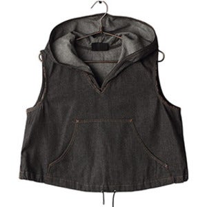 FENDI1990S MADE IN ITALY JEANS 빈티지S/L데님크롭후디 / Women