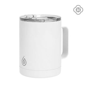 [히키스] 카페 오피스 화이트스텐 슬라이드락 머그텀블러 350ml