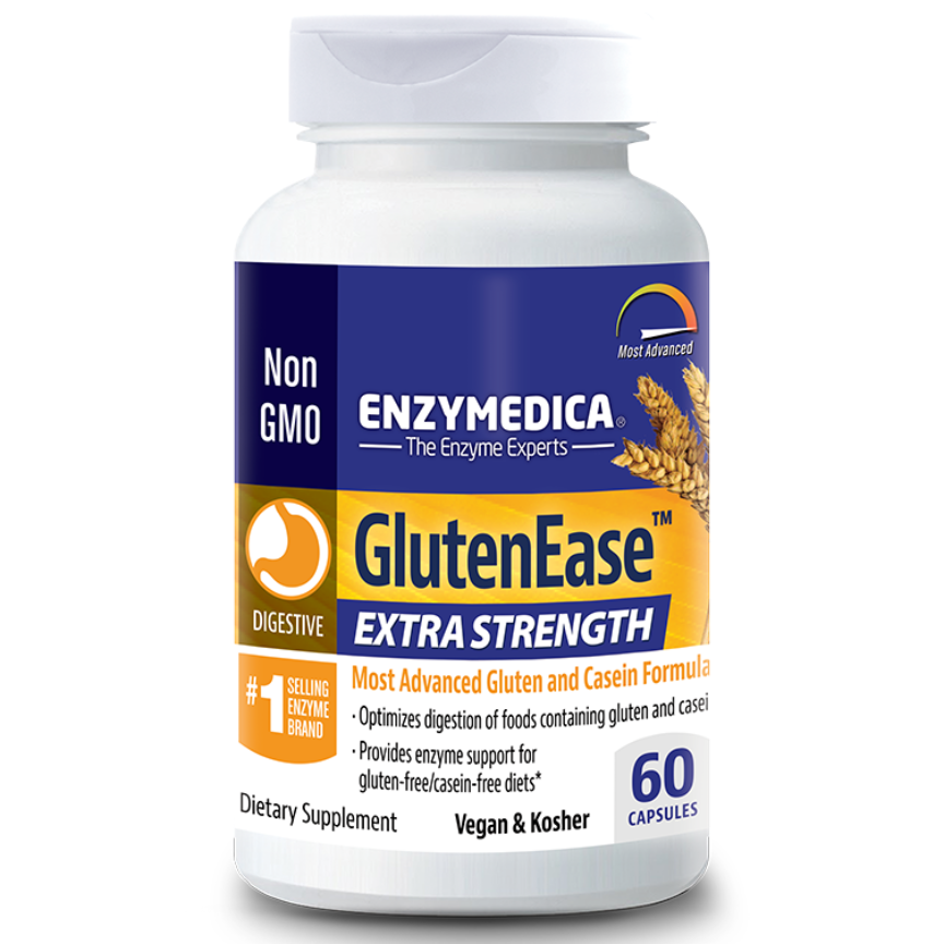 엔자이메디카 <b>글루텐이즈</b> 엑스트라 스트랭스 캡슐 글루텐 프리 비건  60정  1개