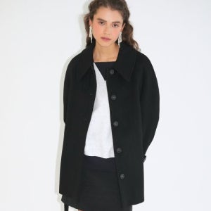 [폴앤앨리스] RAGLAN HALF WOOL COAT / BLACK RAGLAN HALF WOOL COAT / BLACK