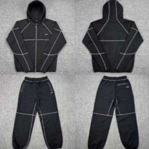 sixpm 스티치 후드 집업/트레이닝 pants 셋업 아웃도어 set [스트릿 편집샵 람스]