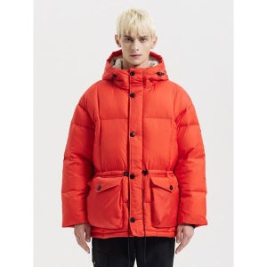 [씨엔엔 어패럴]  트래블 카메라맨 미드 덕 다운 패딩 오렌지_CA21TPK411ORG