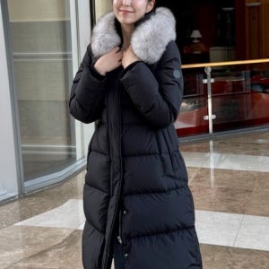 [올리브데올리브] 슬림핏 벨티드 롱 덕다운 점퍼 OP5XM1140