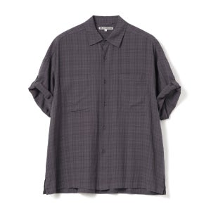 밀로 아카이브 링클 체크 롤 업 하프 셔츠 빈티지 퍼플 DHSSHML551VPU