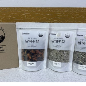 [인진수산] 오로지남해1호 선물세트 남해건홍합 남해죽방멸치
