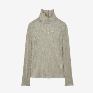 [롯데백화점] 게스 진 여성 시어링 반넥 긴팔티 YP3K2415 LE1220203299