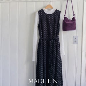 [베스트특가 6천원 할인]MADE LIN에리얼 잔꽃 편안한 나시 원피스[size:F,1]