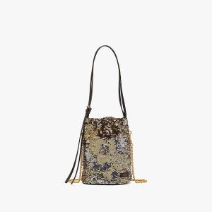 [롯데백화점] 엠씨엠 Himmel 시퀸 드로우스트링 백 MWDESAC03DG LE1220179071