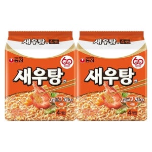 농심 새우탕면 4입 x 2개/총8입