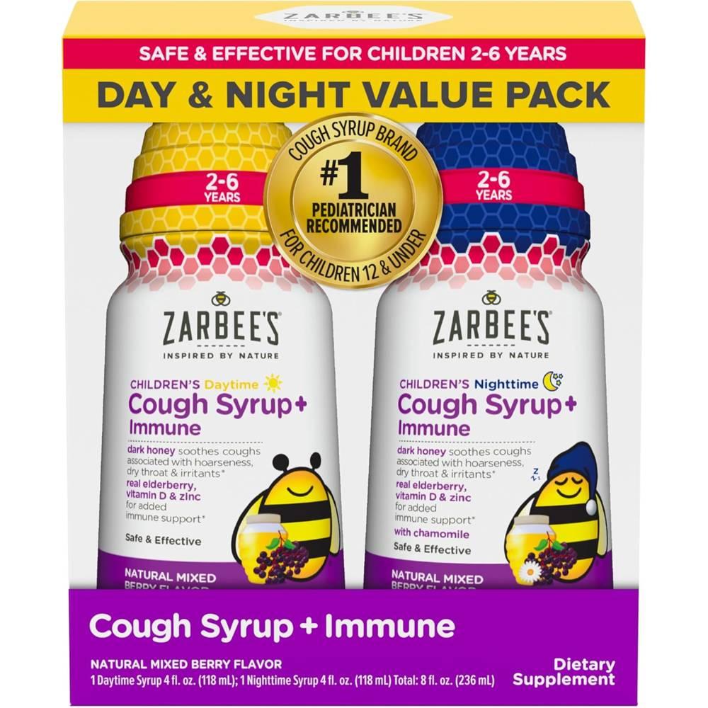 자비스 어린이 <b>코프</b> 시럽 플러스 이뮨 데이<b>타임</b> <b>앤</b> <b>나이트타임</b> Zarbees Cough Syrup  1세트  236ml