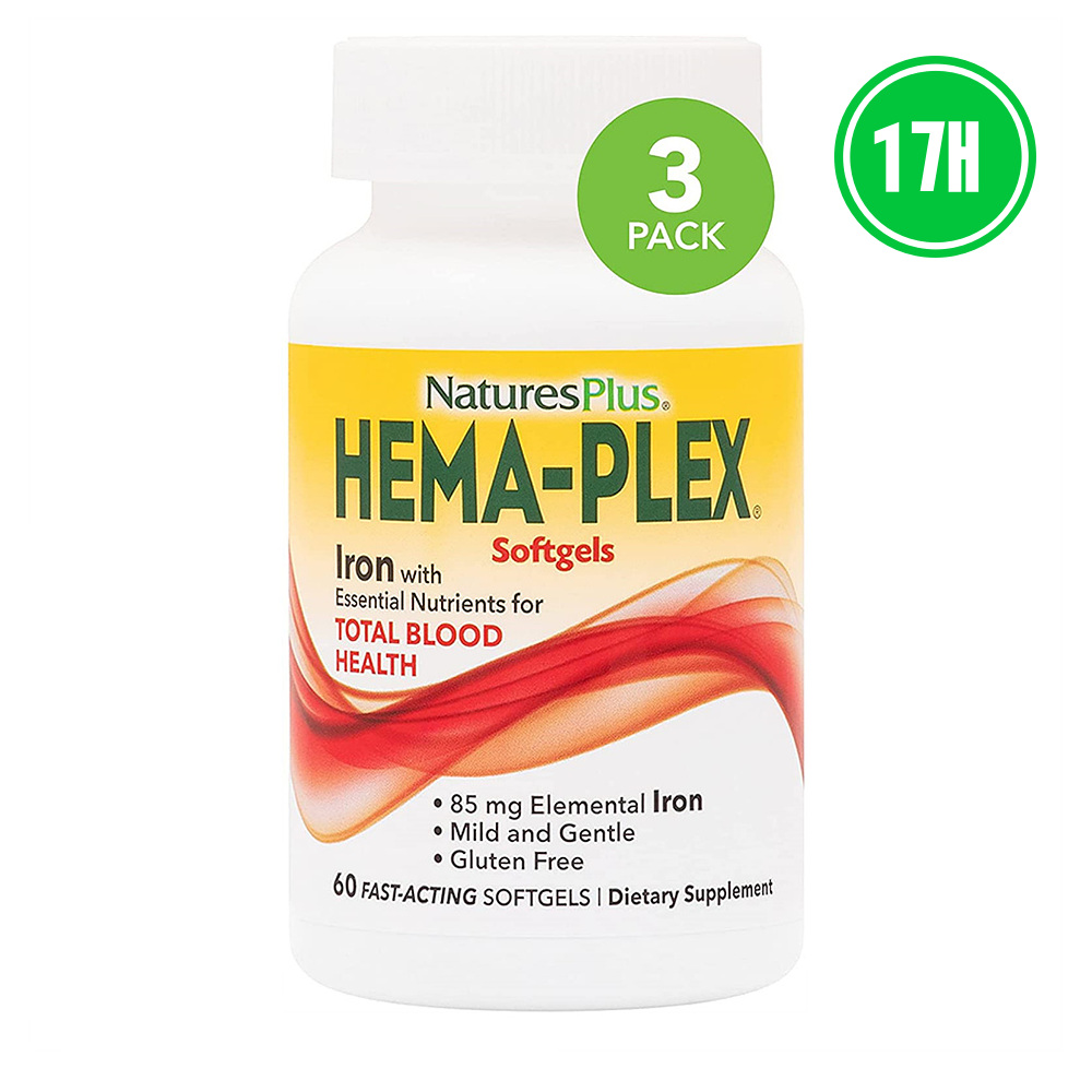 Natures Plus 비타민 철분 아연 셀레늄 3팩  3개  60정