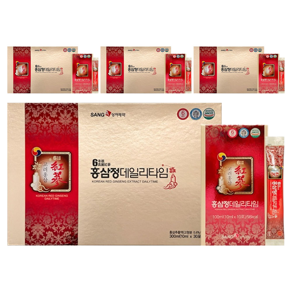 상아제약 <b>6년근 고려 홍삼정 데일리타임</b> 10p  100ml  12개
