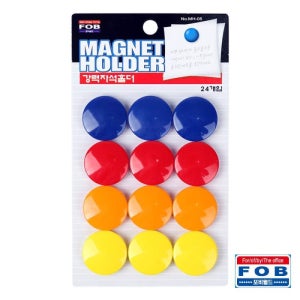 강력 자석 홀더 32mm 24개 놀이용 광고용 교재용 놀이용 광고용 교재용 자석부착