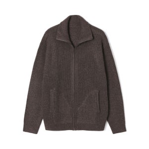 [애드호크] (ADHOC) 남성 하이넥 풀집업 카디건 BROWN HBAGD42