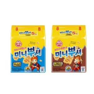 라면과자 미니뿌셔 불고기맛 바베큐맛 2종set 60개입 5개x12입