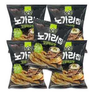 프링글스 롯데 오잉 노가리칩 청양마요맛 60g x 5개