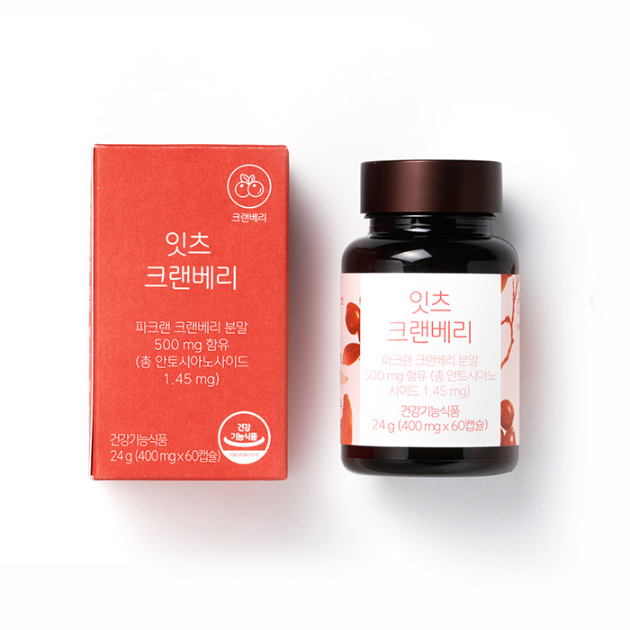 네츄럴굿띵스 잇츠 <b>크랜베리 400mg</b> x 60캡슐, 1개