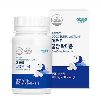 애터미 꿀잠 락티움 700mg x 60정, 1개