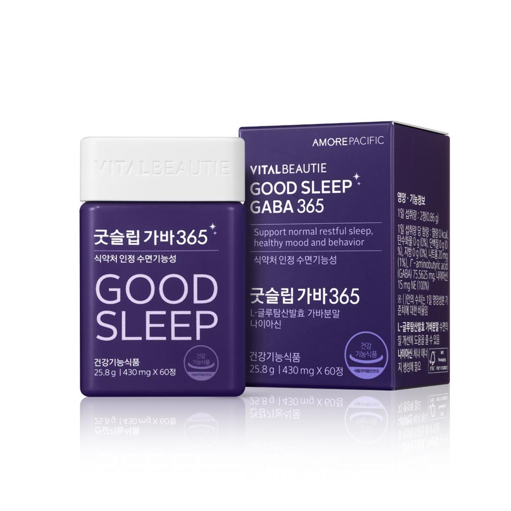바이탈뷰티 굿슬립 <b>가바</b>365 430mg x 60정, 1개