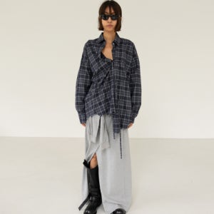 [에스이오] TIE CHECK SHIRT SEO25FSH02NV