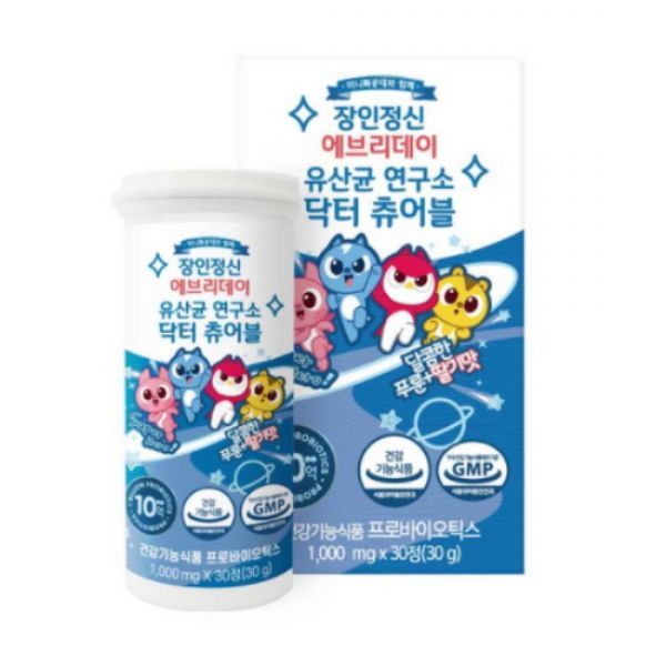 잘론네츄럴 장인정신 에브리데이 유산균 연구소 닥터 츄어블 30정(고급 어린이 유산균)1상자
