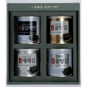 추석선물세트 돌김자반 재래김 선물세트 무조미 김 캔 곱창김 (WFJXMNI)