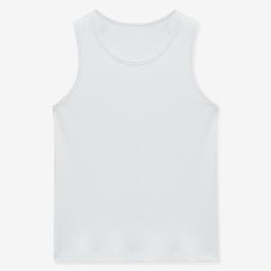 [티엔지티] Ribbed Sleeveless (White) TNTS5F104WT