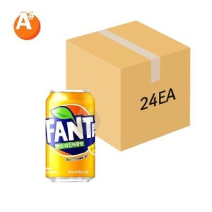 뚱캔음료수 환타 파인애플향 350ml 24개입 1BOX