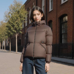 내셔널지오그래픽 N254UDW902 타이라 PERTEX 후드 덕다운 점퍼 BROWN