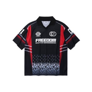 [프리덤] 레이싱 피케 티셔츠 (블랙)