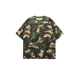 [프리덤] 로고 메쉬 오버핏 티셔츠 (카모)