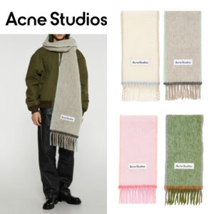 아크네 스튜디오 모헤어 울 목도리 4종색상 화이트 베이지 핑크 그린