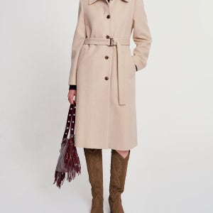 [마쥬] 버클 벨티드 싱글 코트 MJ24W2FRU3581