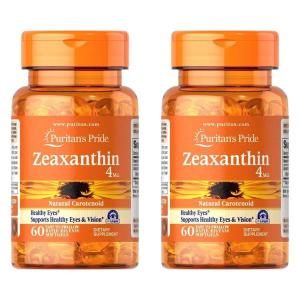 퓨리탄프라이드 Puritans Pride <b>Zeaxanthin</b> 제아잔틴 4mg 60정 2팩