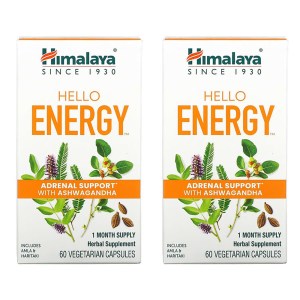 히말라야 <b>Hello 에너지</b> 아슈와간다 60베지캡슐 x 2개