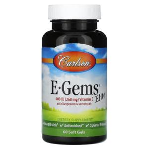 Carlson  <b>E-Gems</b> Elite 400IU(268mg) 소프트젤 60정