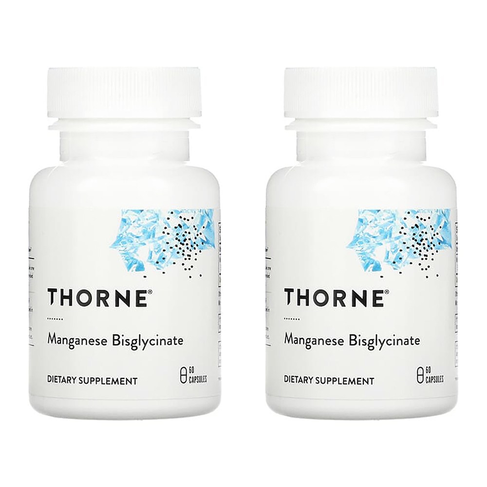 쏜리서치 <b>망간 비스글리시네이트</b> 60캡슐 x 2개