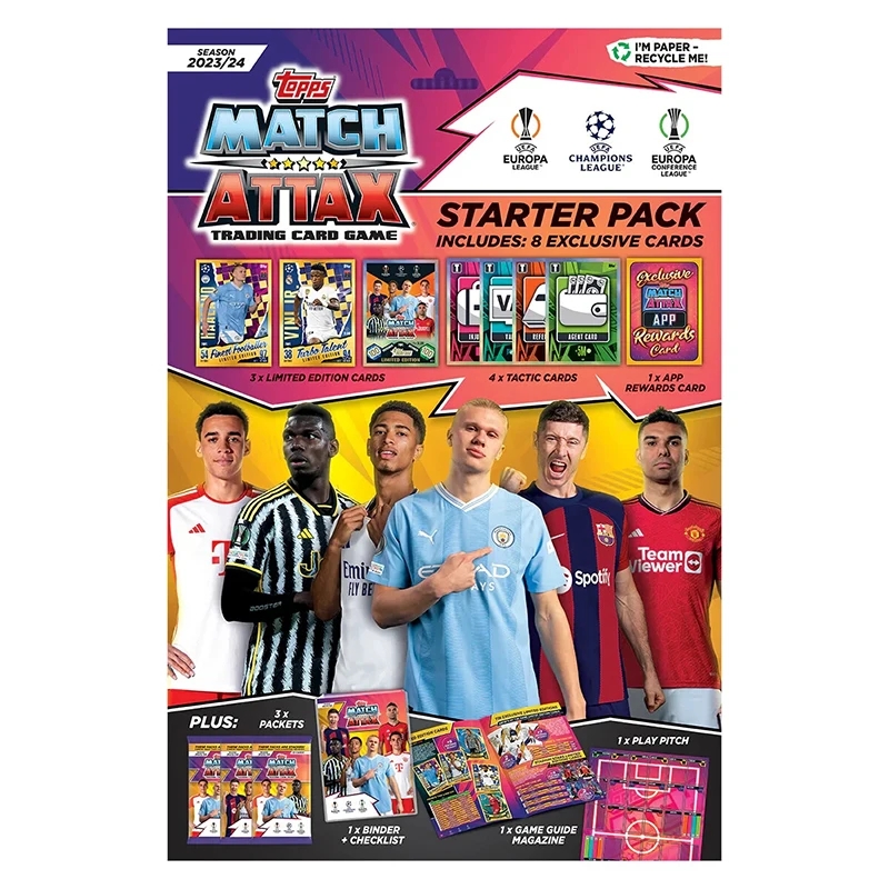 2024/2025 탑스 매치 어택스 엑스트라 챔피언스 리그 스타터 팩 시그니처 축구 컬렉션 카드 팬  01 Starter Pack3