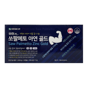 유한메디카 <b>피디에이치아이엔씨</b> 유한m 쏘팔메토 아연 골드 30캡슐 x 3박스