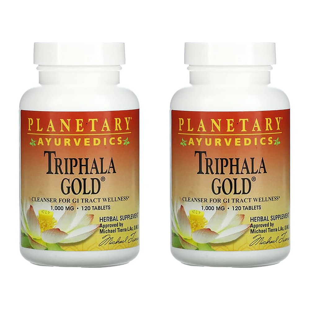 플래니터리 허벌 아유르베다 <b>트리팔라 골드 1000mg</b> 120정 x 2개