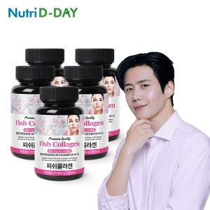 <b>뉴트리디데이</b> <b>뉴트리디데이 프리미엄</b> 저분자 <b>피쉬 콜라겐</b> 타블렛 90정 (3개월분) x 5병