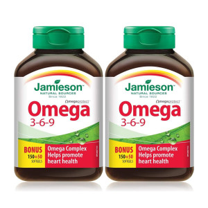 캐나다 자메이슨 <b>오메가 369</b> Jamieson Omega 200정 2개