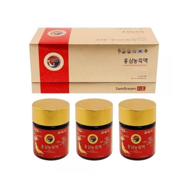 <b>삼드림</b> 홍삼농축액 100g 3개 설 추석 명절 선물세트
