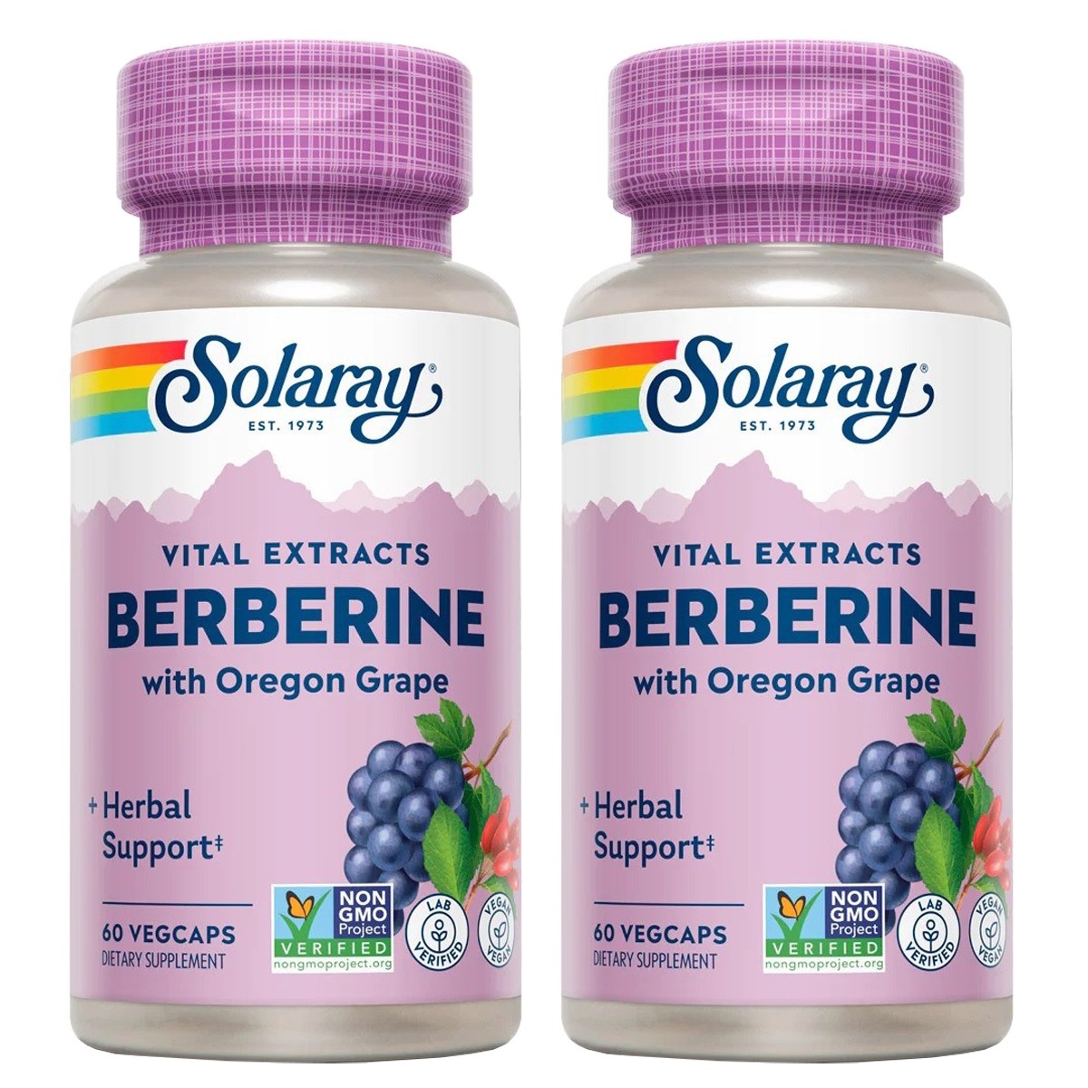 솔라레이 베르베린 루트 추출물 <b>어드밴스드 포뮬러</b> 베지캡  2개  60정